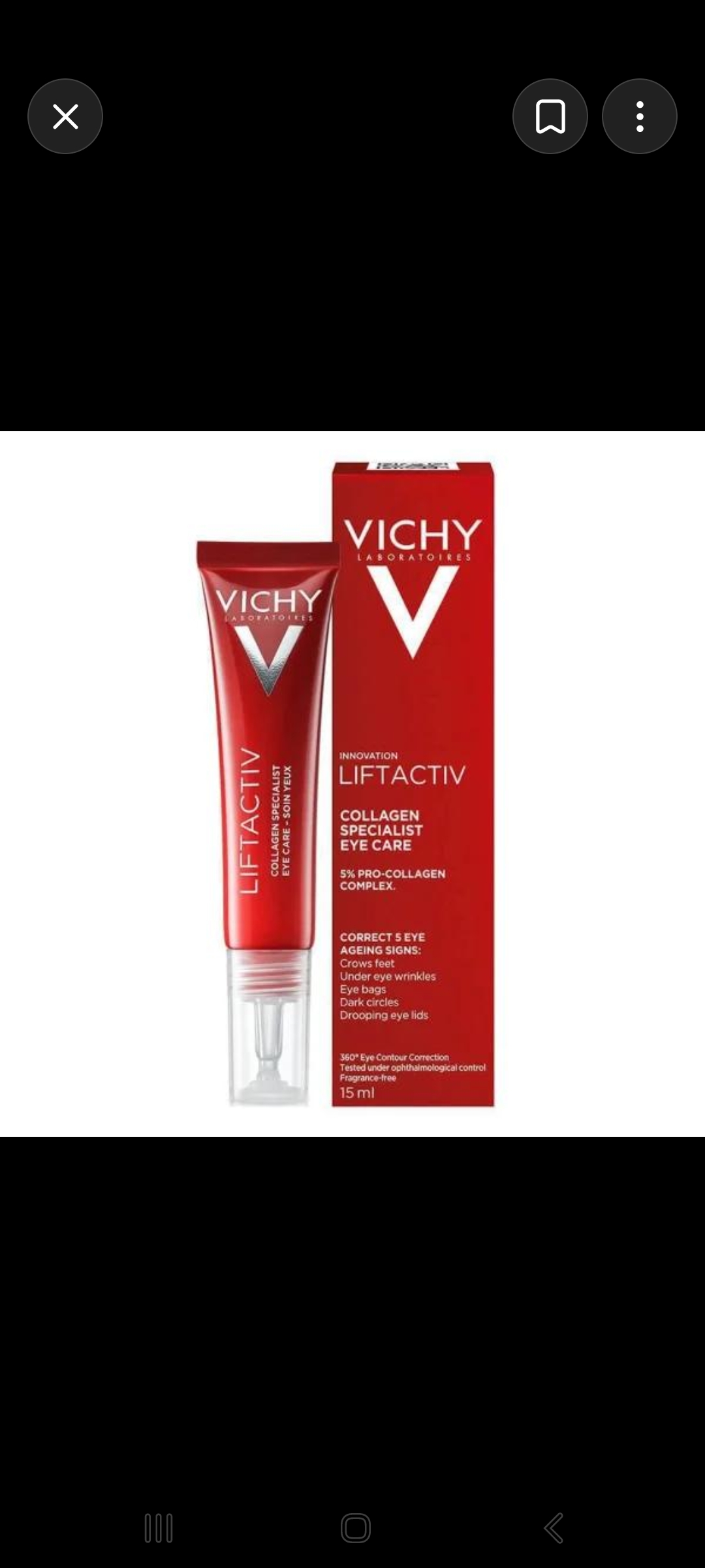 Vichy Liftactiv Collagen Specialist Eye Cream – 15ml product thumbnail 2