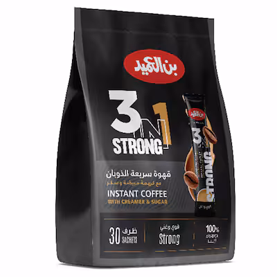 العميد قهوة سريعة الذوبان 3 في 1 سترونج عدد 30 ظرف product thumbnail 2