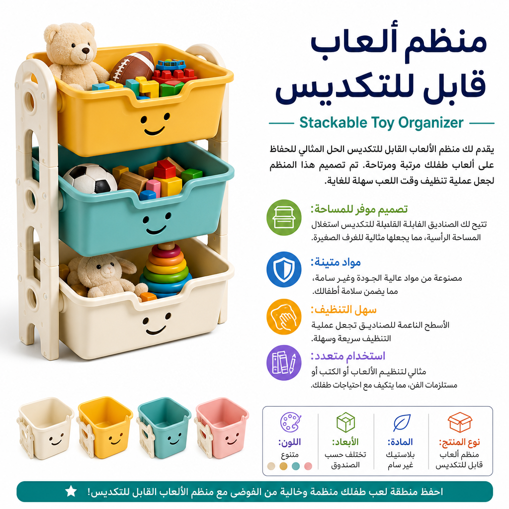 Stackable Toy Organizer
