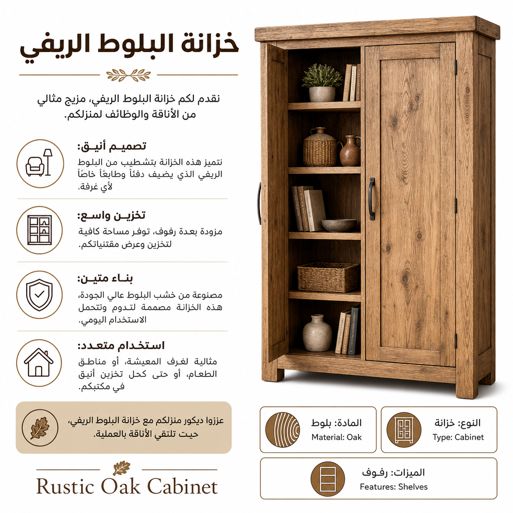Rustic Oak Cabinet