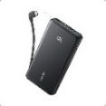 Anker Zolo Power Bank (20K, 22.5W, Built-In USB-C Cable) Black