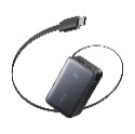 Anker Nano Power Bank (10K, 45W, Built-In Retractable USB-C Cable) Black
