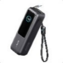 Anker Power Bank (25K, 165W, Built-In USB-C and Retractable Cable) Black