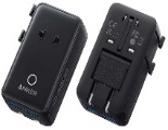 Anker Nano Travel Adapter (5-in-1, 20W, 1-Pack) Black