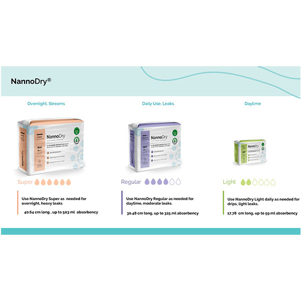 Nanodry Natural Incontinence Regular Pads 20pcs product thumbnail 2