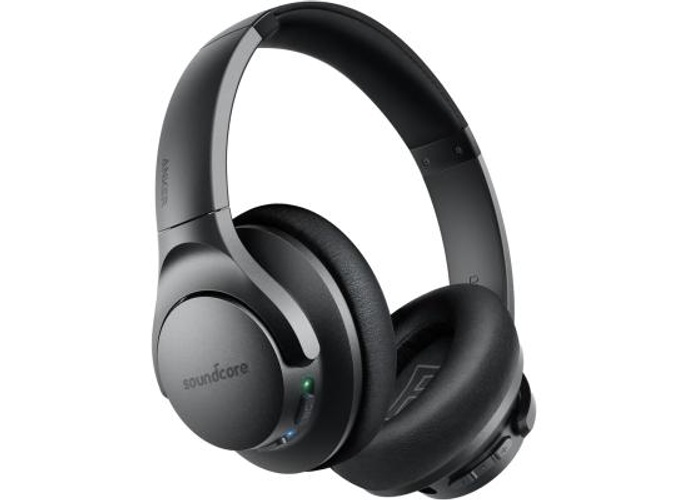 Anker Soundcore Life Q20 Hybrid Active Noise Cancelling Headphones, Wireless Over Ear Bluetooth Headphones, 60H Playtime, Hi-Res Audio, Deep Bass, Foam Ear Cups, Travel, Office, USB-C Charging , Black product thumbnail 2