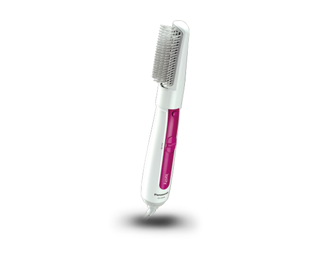 Panasonic Ionity 4-in-1 Hair Styler with 4 Attachments, 650W Ionic Technology for Frizz-Free Shine - White/Pink (EH-KE46VP615)