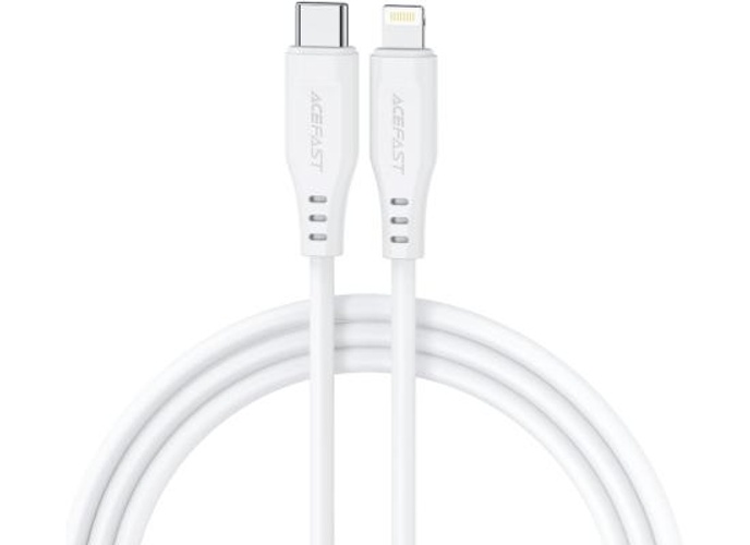 ACEFAST C3-01 USB-C To Lightning TPE Charging Data Cable 1.2M - White product thumbnail 2