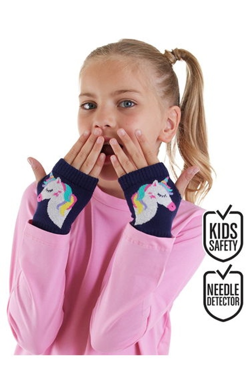 Unicorn Girls Fingerless Gloves