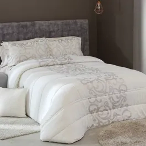 Nova Home Amiens Spanish Jaquard Comforter Set - 6pcs - King & Super King - Beige product thumbnail 2