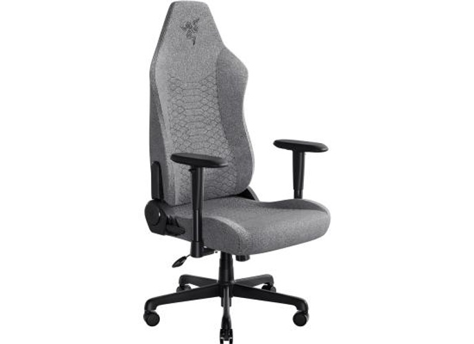 RAZER Iskur V2 X Gaming Chair, Built-in Lumbar Support, 2D Padded Armrests, 50mm Casters, Wide Seat Base, 152° Back Angle, 4-Class Gas Lift, 136kg Max Weight, Light Gray product thumbnail 2