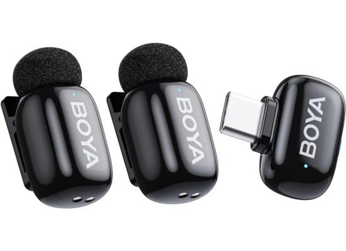 BOYA Mini-23 Wireless Lavalier Microphone for Android/iPhone 15/16,USB-C Plug & Play, 328ft 6H Battery, 3-Level AI Noise Reduction,AI Voice Changer for YouTube/TikTok/Recording (2TX+1RX,No Charging Case) product thumbnail 2