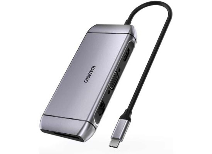 CHOETECH HUB-M15 9 in 1 USB-C 3.0 Docking Station Type C product thumbnail 2