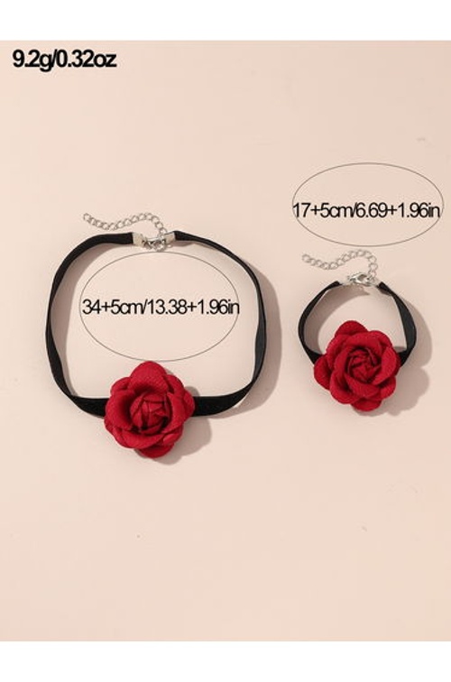 Set of 2 - Flower Necklace and Bracelet product thumbnail 4