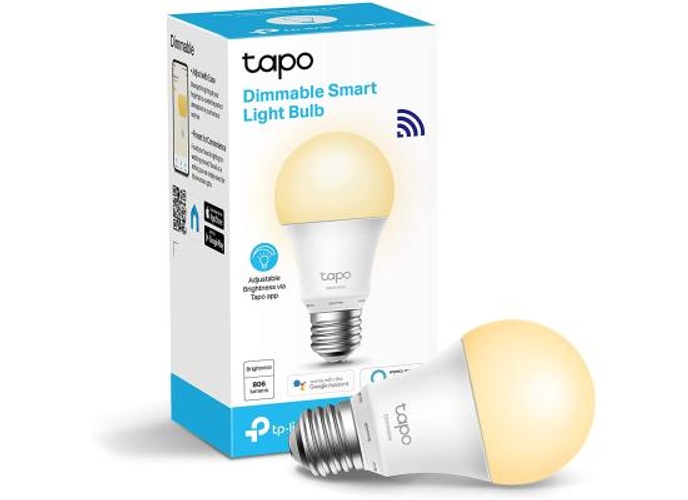 TP-Link Tapo L510E Smart Light Bulbs 800 Lumens (60W Equivalent) 2700K Soft Warm White LED Bulb Dimmable Compatible with Alexa & Google Home No Hub Required product thumbnail 2