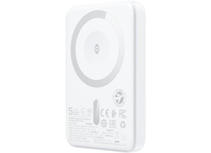ACEFAST M25 5000mAh 20W Magnetic Wireless Charging Power Bank Fast Charging For iPhone 16/15 USB C PD20W Extra Battery Travel - White product thumbnail 2