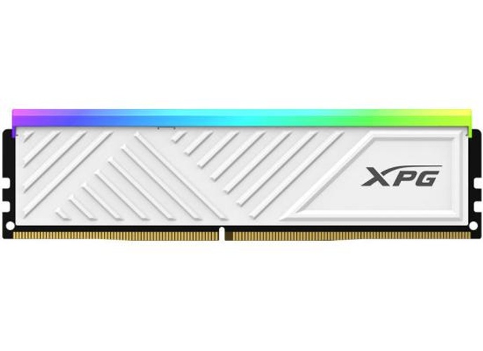 ADATA XPG SPECTRIX D35G 8GB RGB DDR4 Desktop Memory, 3600 MHz Clock Speed, CL18 Latency, Supports Intel XMP 2.0, 1.35V, RoHS Compliant, White product thumbnail 2
