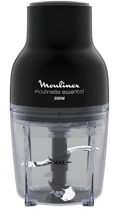 Moulinex Chopper Moulinette Essential, 4Blades, 2*0.4Lit, 300Watts, Stainless Steel