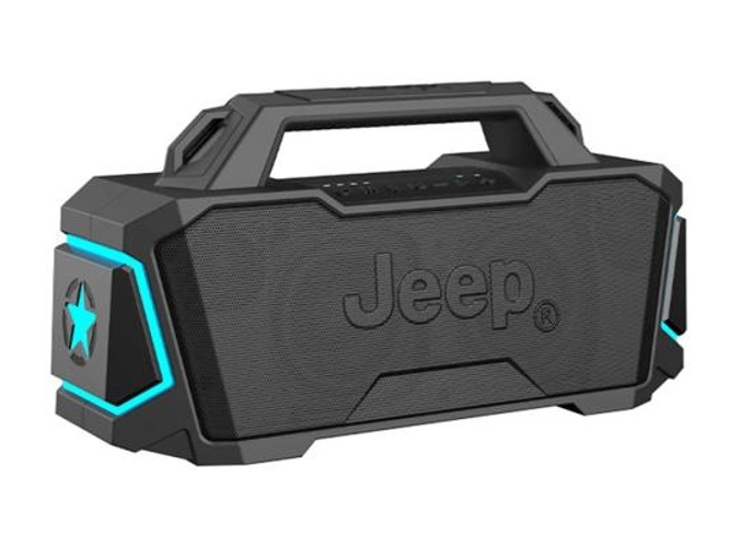 JEEP JP-SW003 Outdoor Bluetooth Speakers – 40W Dual Drivers, RGB Lighting, IPX5 Waterproof, 12000mAh Power Bank, and Multiple Playback Modes - Black product thumbnail 2