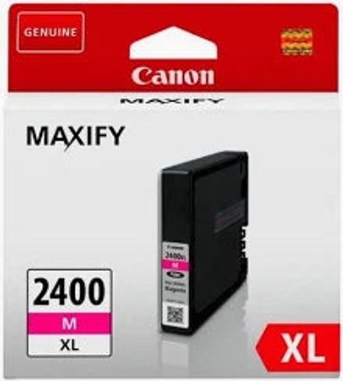 حزمة خراطيش حبر كانون (Canon) أصلية عالية الإنتاجية PGI-2400XL - طقم 4 ألوان (أسود، أزرق، أرجواني، أصفر) - تقنية حبر DRHD الصبغي - متوافقة مع سلسلة MAXIFY product thumbnail 4
