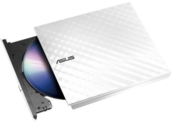 ASUS Lite External DVD Drive Read & Writer USB 2.0 For Windows & Mac OS - White product thumbnail 2