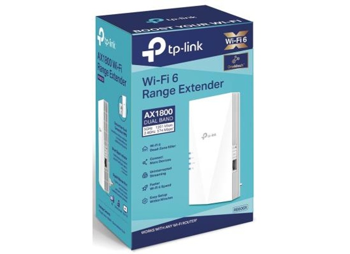 TP-Link RE600X WiFi 6 AX1800 Extender Internet Booster, Covers up to 1500 sq.ft and 30 Devices, Dual Band Wireless Signal Booster Repeater, Gigabit Ethernet Port, AP Mode, OneMesh Compatible product thumbnail 2