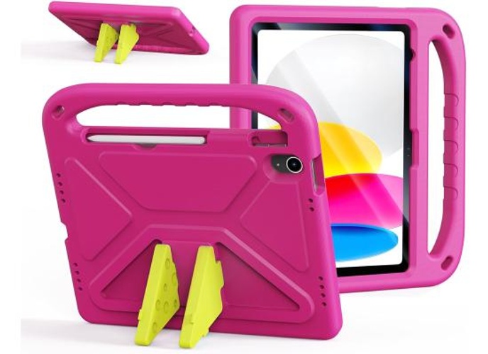 DUX DUCIS Puff Series Kids Case for Apple iPad 10 (2022)/11 (2025) – EVA Light Kids Shockproof Cover with Handle & Kickstand & Full Drop Protection – Pink product thumbnail 2