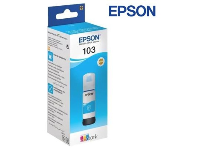 Genuine Epson 103 EcoTank Ink Bottle 65 ml - Cyan product thumbnail 2