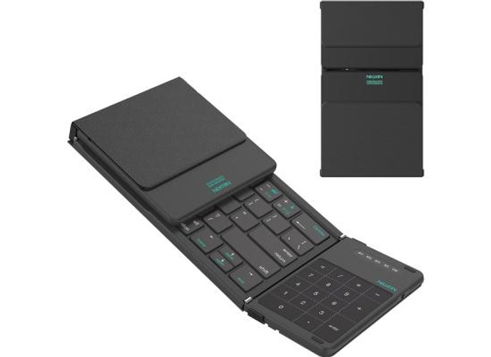 Nillkin Cube Pocket Foldable Keyboard with Touchpad & Wireless Bluetooth, Portable Travel Keyboard for Home or Mobile Office Replaces Keypads and Mouse Combo, Compatible with iPad, Laptop, Tablet USB, Arabic / English - Black product thumbnail 2