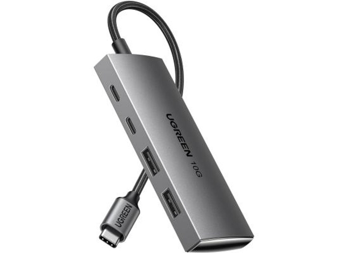 UGREEN CM480 USB C Hub 10Gbps, 4 Ports USB 3.2 HUB with 2 USB-C 3.2 and 2 USB-A 3.2, USB Port Extender for MacBook Pro, MacBook Air, Acer Aspire, HP Laptops, iPad Pro, iPhone 15/15 Pro Max product thumbnail 2