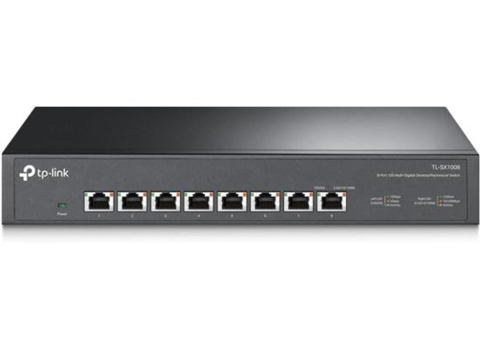 TP-Link TL-SX1008 | 8 Port 10G/Multi-Gig Unmanaged Ethernet Switch | Desktop/Rackmount | Plug & Play | Sturdy Metal Casing | Speed Auto-Negotiation product thumbnail 2