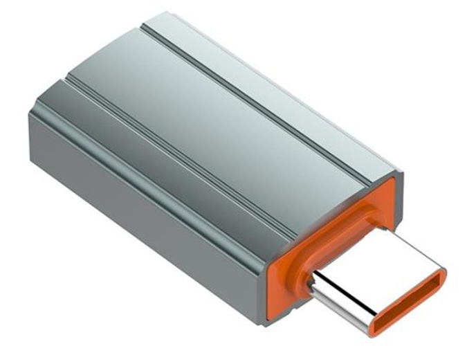 LDNIO LC140 USB-A to Type-C Adapter, Fast Transmission, Universal Device, Insert to use, Aluminum Material - Grey product thumbnail 2