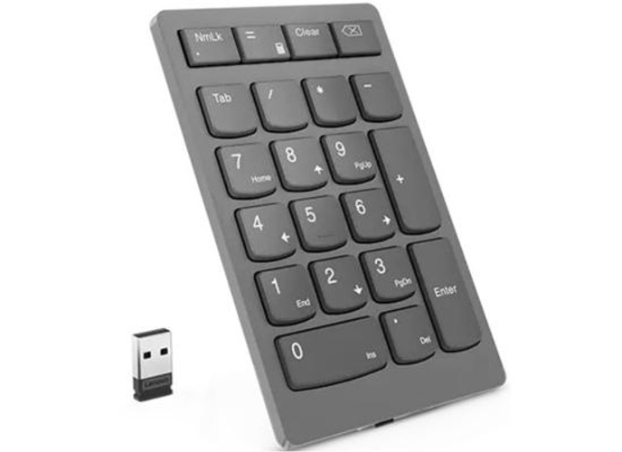 Lenovo Go Wireless Numeric Keypad RF 2.40 GHz Scissors Keyswitch - Storm Gray product thumbnail 2
