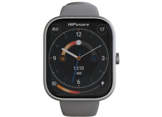 HiFuture LUME Smartwatch 1.85" IPS Display, Dual-Core Processor, 100+ Sports Modes, Built-in Wireless Calling, 24/7 Health Monitoring (Heart Rate, SpO2, Sleep), Ultra-Light Weight Sleek Design, Silver Grey product thumbnail 2