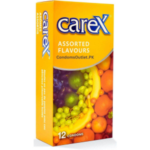 Carex Assorted Flavours Condoms 12 Pieces