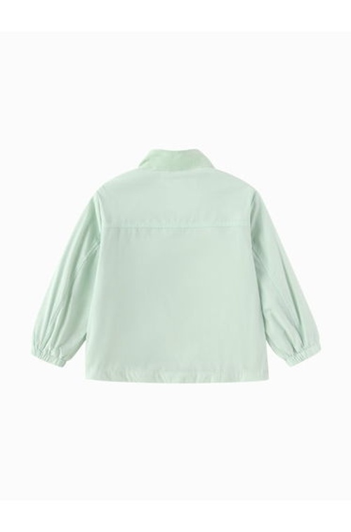 Boys' Solid Zip-Up Jacket With Corduroy Detail product thumbnail 2
