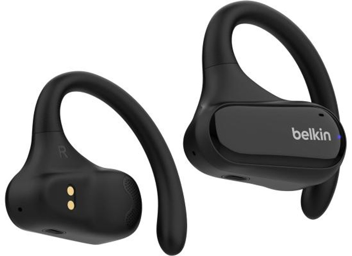 Belkin SoundForm ClearFit Open-Ear Wireless Earbuds, Lightweight Sport Earphones, Bluetooth Earbuds w/Long-Lasting Comfort, IPX5 Waterproof Earbuds for iPhone, Hiking, Biking, Running, & More - Black product thumbnail 2
