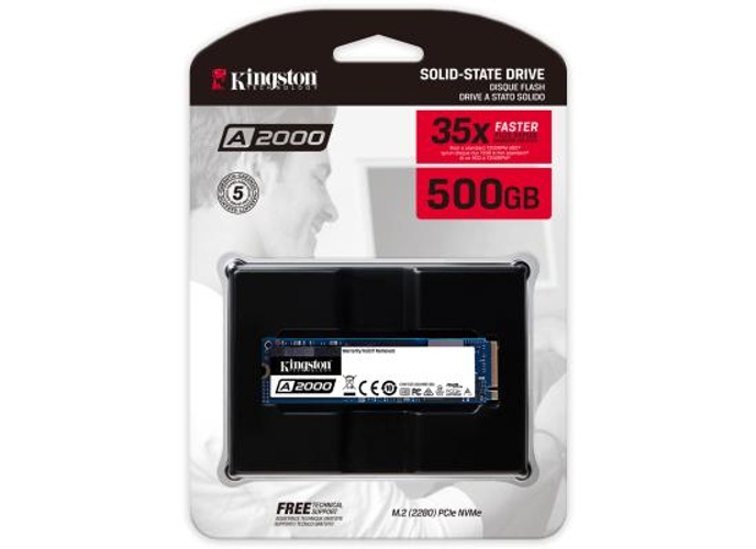 Kingston A2000 500GB SSDNow M.2 PCIe NVMe product thumbnail 2