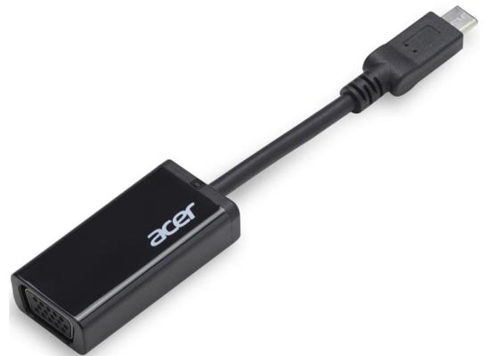 ACER USB Type-C to VGA Plug and Play Converter Cable Adaptor - Black product thumbnail 2