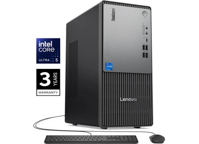 Lenovo ThinkCentre Neo 50t Gen 6 Tower (2025) NEW Intel Core Ultra 5 225 10-Cores Next-level AI Business Tower Desktop w/ 3 Years Warranty - Black product thumbnail 2