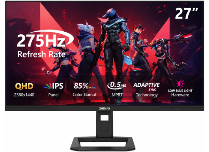 Dahua LM27-E341AY 27" QHD IPS Gaming Monitor | 275Hz | 0.5ms | HDR10 | HDMI 2.1 | DP 1.4 product thumbnail 2