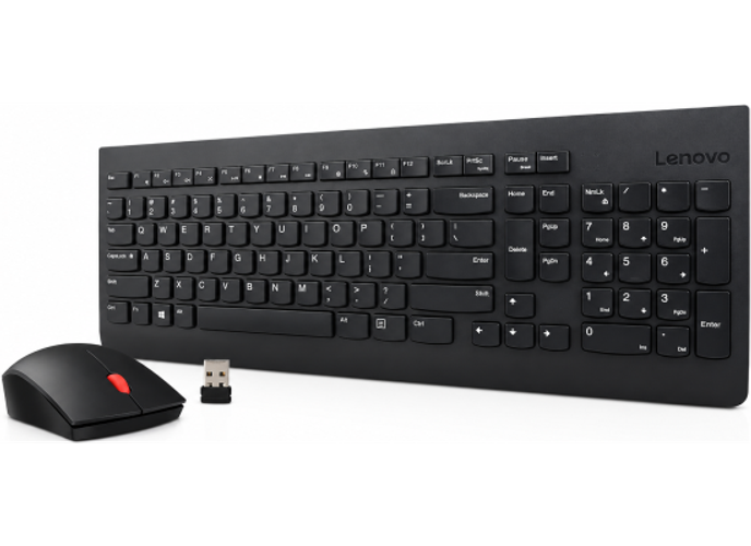Lenovo 510 Wireless Keyboard & Mouse Combo Full Size Island Key Design Left or Right Hand Optical Mouse Arabic / English - Black product thumbnail 2