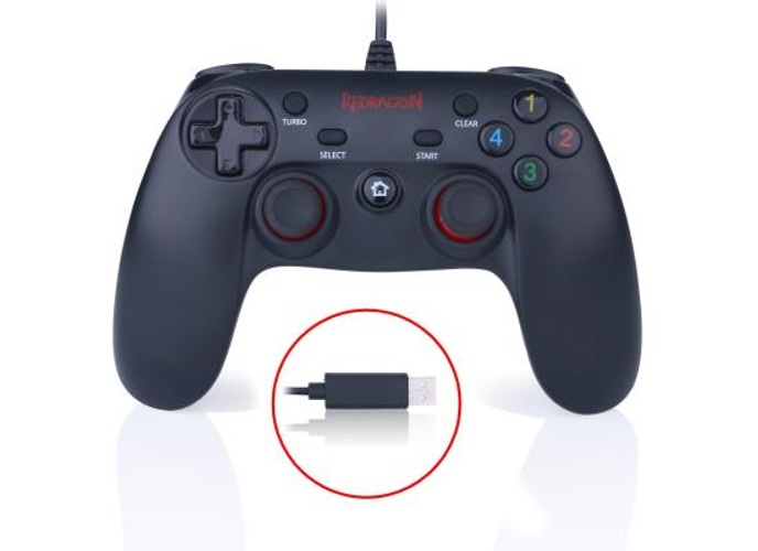 REDRAGON SATURN G807 Wired PC Game Controller Joystick Dual Vibration Saturn For PC,PS3,Playstation,Android product thumbnail 2
