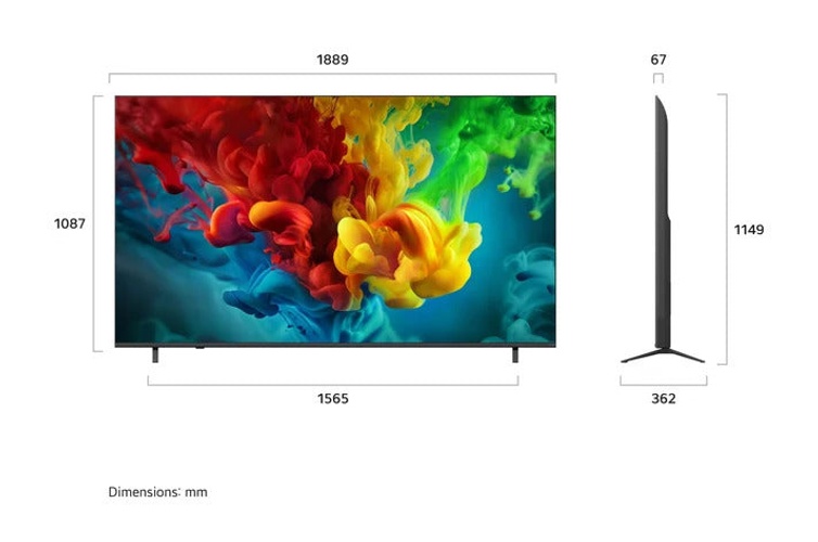 LG QNED Evo Mini LED 85Inch, Smart & 4K, AI Assistant, HDR Support with Ai Picture enhancement, Magic Remote product thumbnail 3