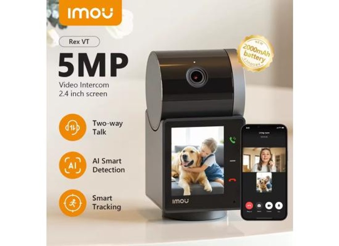 IMOU Rex VT 5MP Indoor Smart Video Intercom Camera with 3K UHD, AI Detection & 360° Pan-Tilt, Two-Way Video Intercom, AI-Powered Detection, Privacy Mode product thumbnail 2