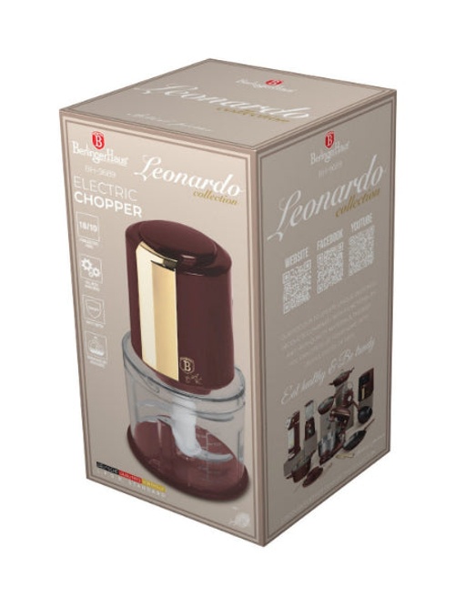 Berlinger Haus Chopper, 4Stainless Steel Blades, 600Ml, 300Watss, Bordeaux product thumbnail 2