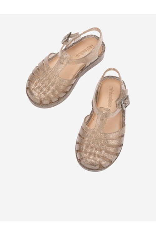 Girls Possession Shiny Sandals in Gold product thumbnail 4
