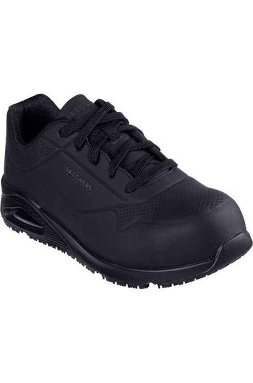 Skechers Mens Uno SR- Doltin Safety Trainers - Black