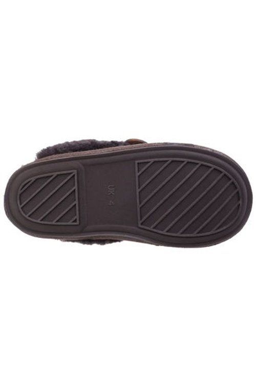 Cotswold Womens/Ladies Lechlade Sheepskin Mule Slippers - Chocolate product thumbnail 4