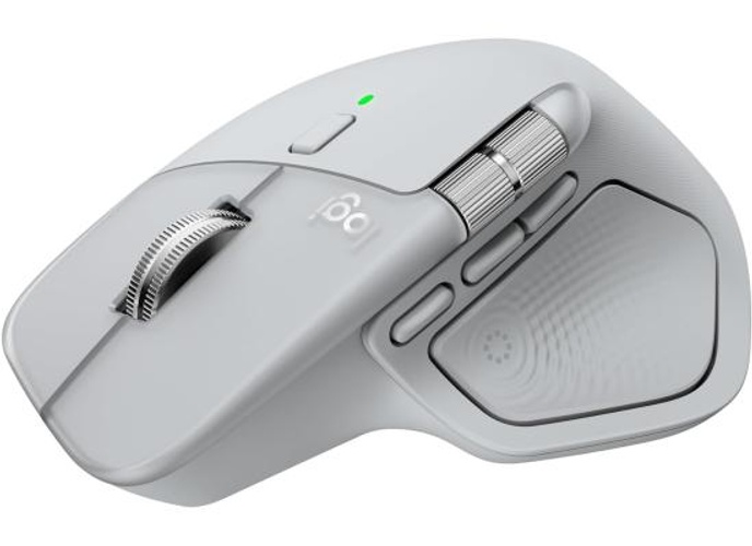 Logitech MX Master 4, Ergonomic Wireless Mouse with Advanced Performance Haptic Feedback, Ultra-Fast Scrolling, USB-C Charging, Bluetooth, Windows, MacOS - Pale Grey product thumbnail 2
